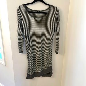 Express long striped sweater